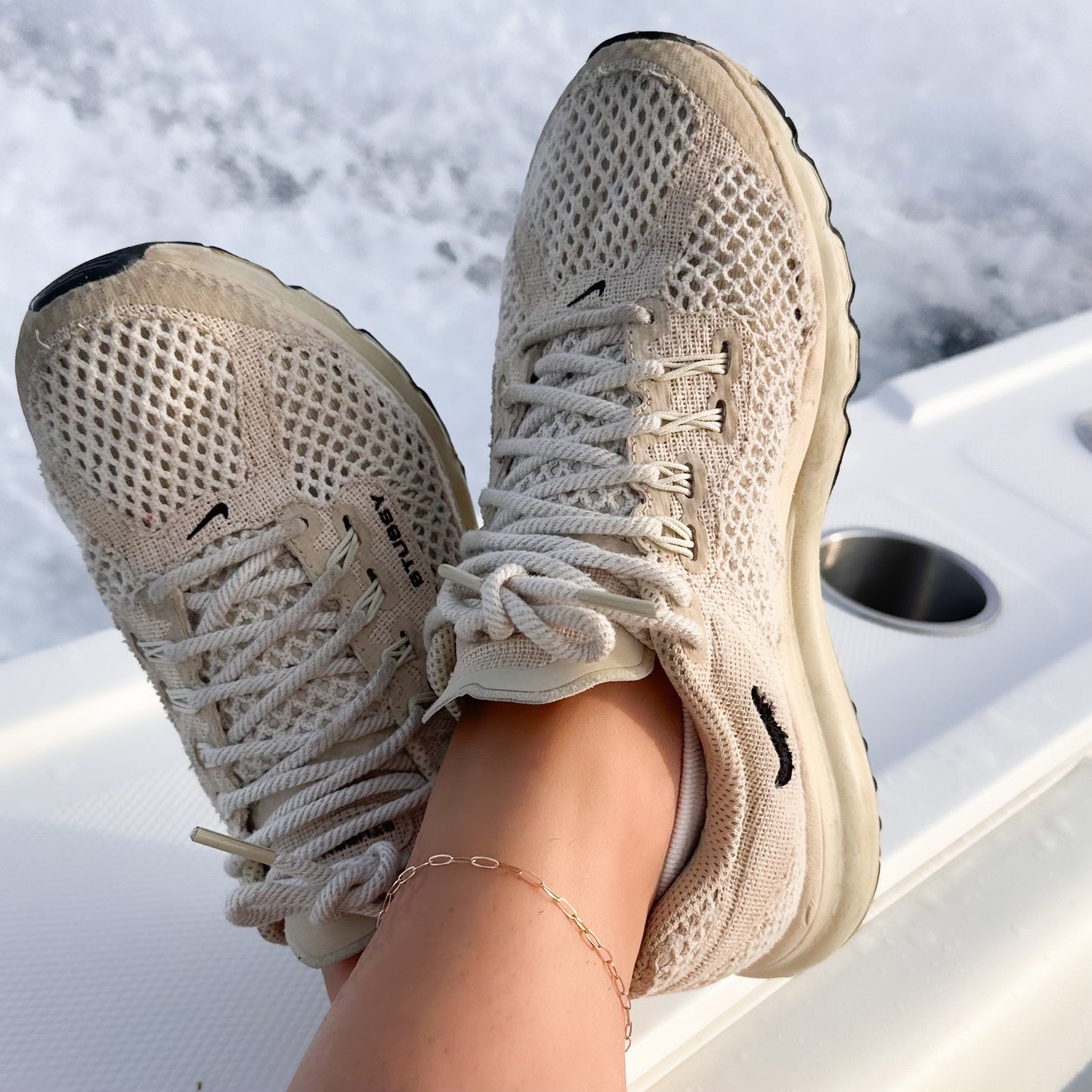 14k Gold Paperclip Anklet