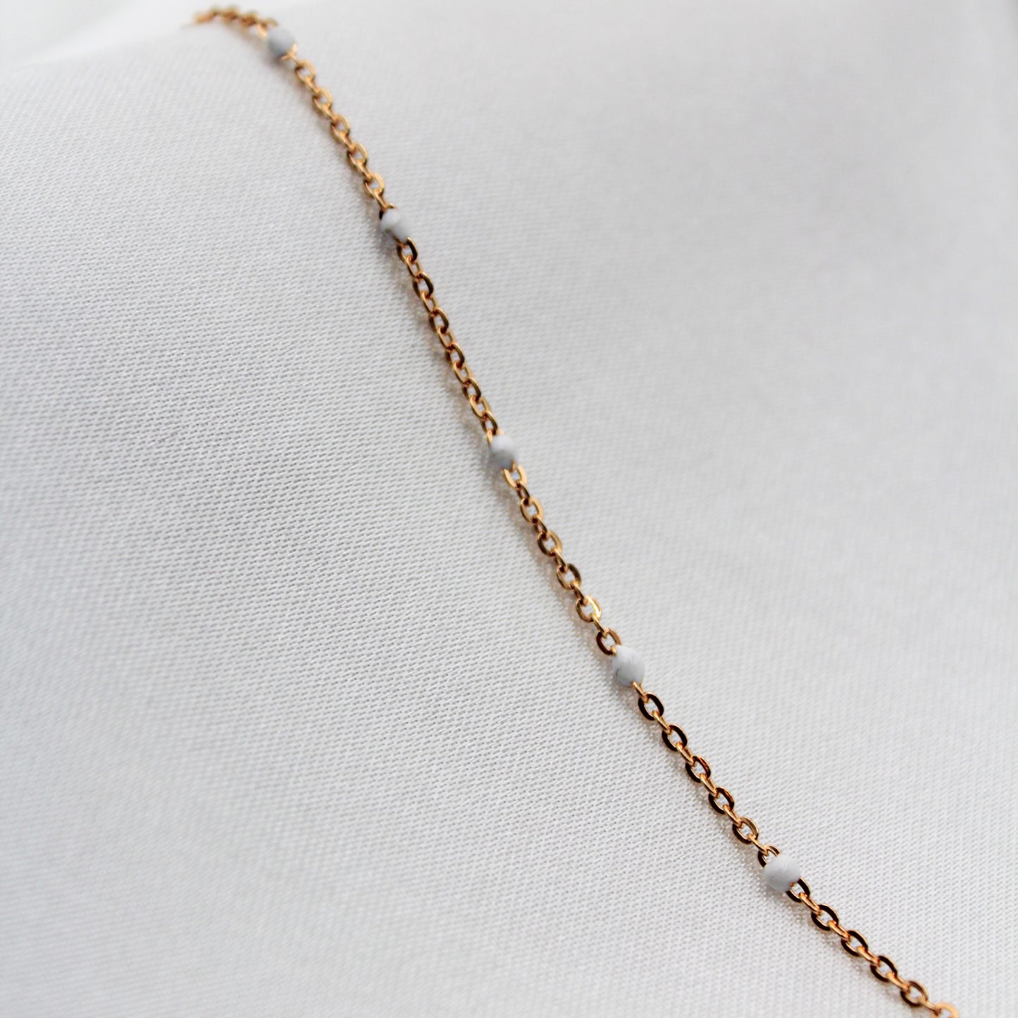 White Beaded Waist Chain