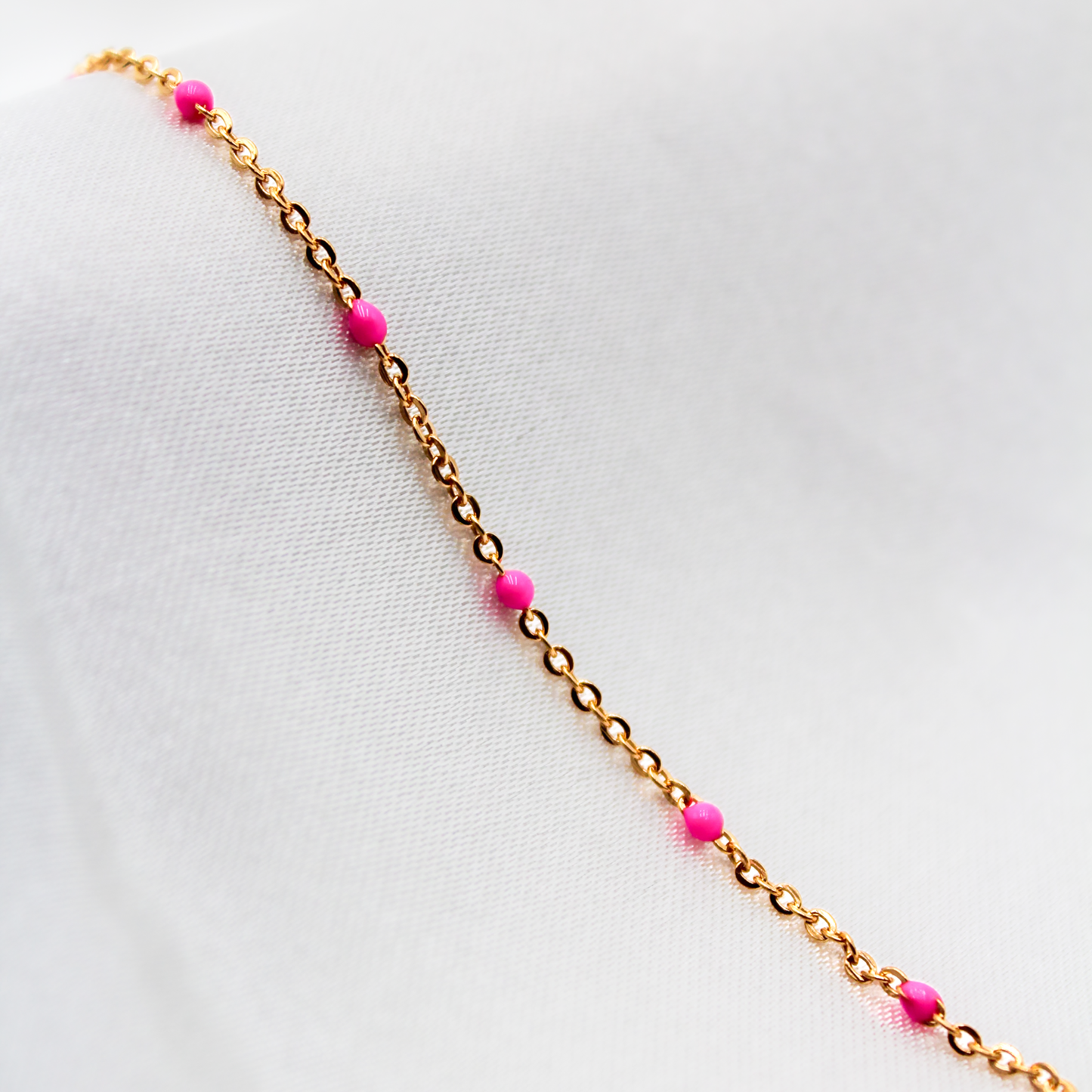 Pink Beaded Chain