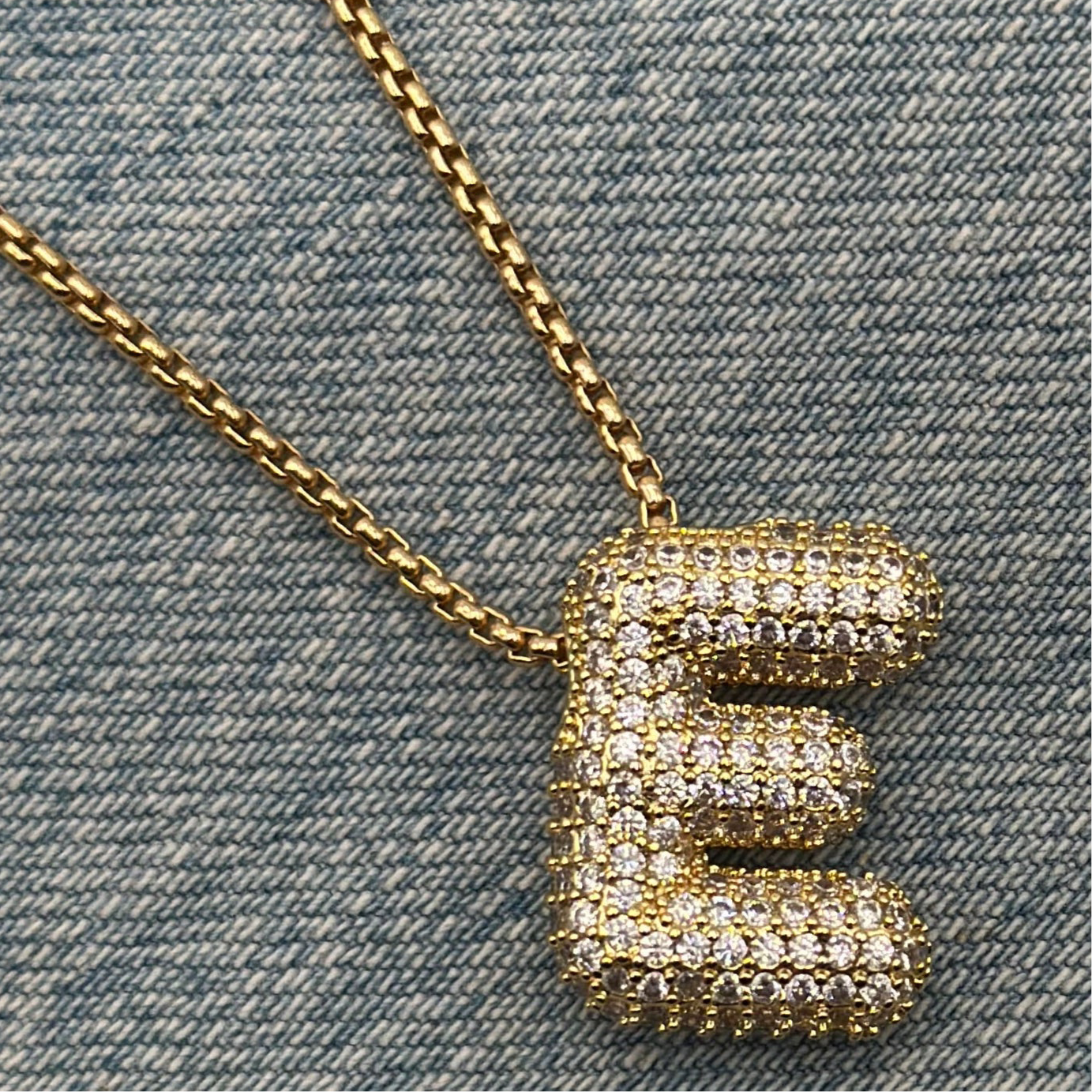 Bubble Initial Necklace