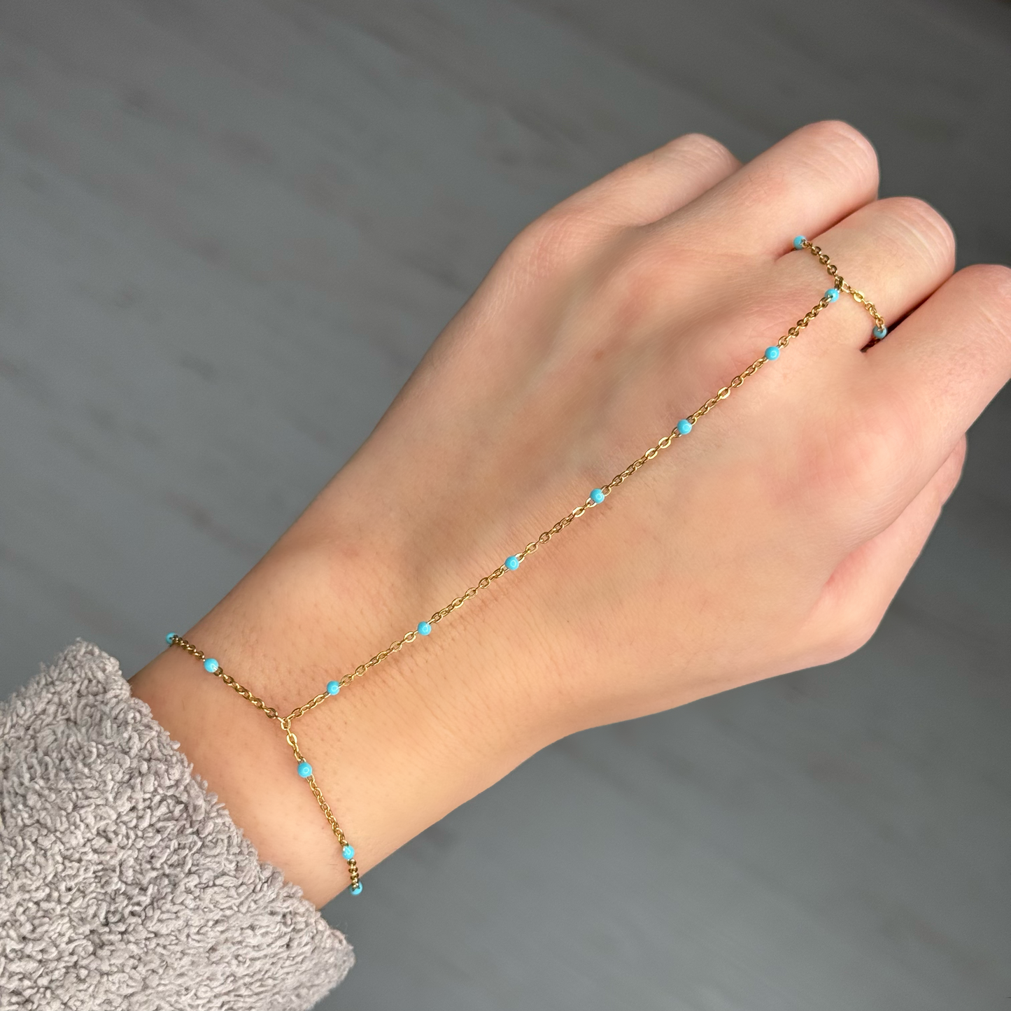 Colorful Beaded Hand Chain