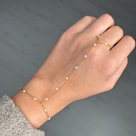 Colorful Beaded Hand Chain