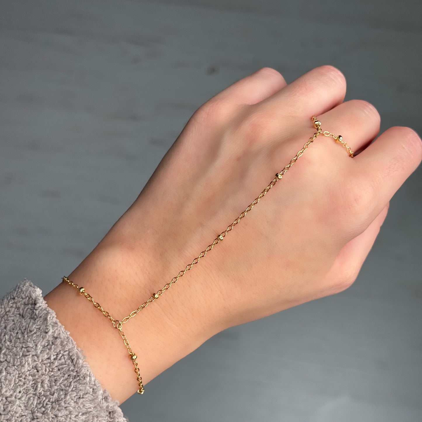 Colorful Beaded Hand Chain