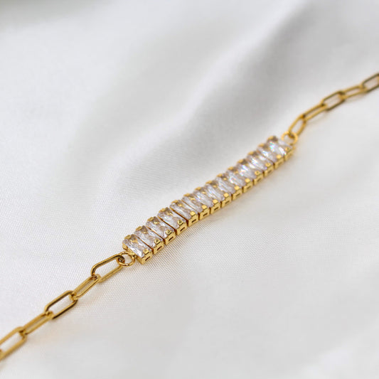 Baguette Paperclip Bracelet