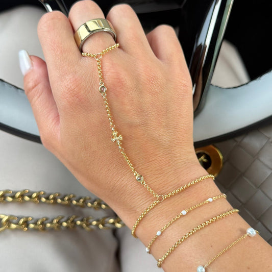 Chrome Cross Hand Chain